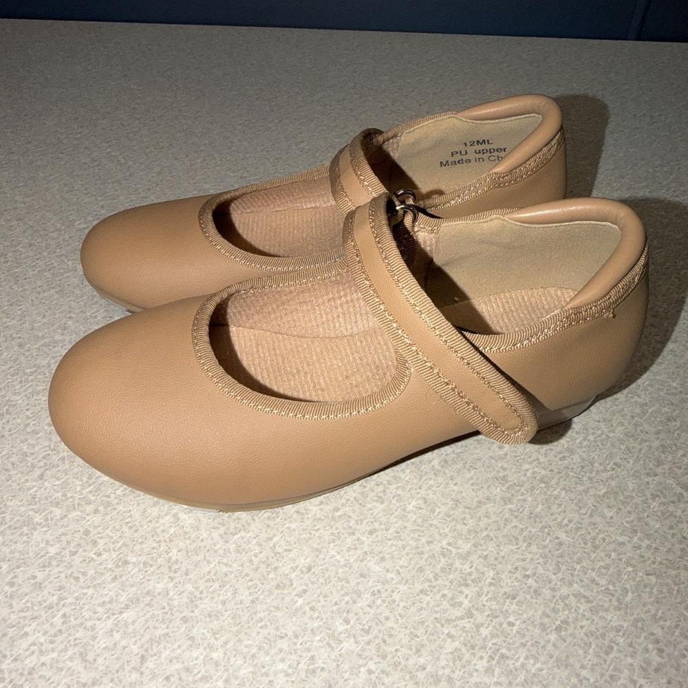 Stelle toddler tan tap shoes size 12 ML Dance Shoes Mary Jane Buckle